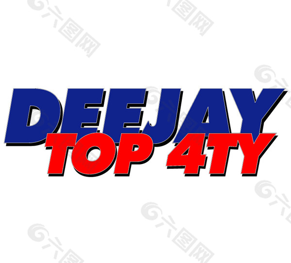 DeeJay Top 4ty logo设计欣赏 IT公司LOGO标志 - DeeJay Top 4ty下载标志设计欣赏