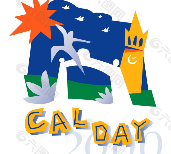 Cal Day 2000 logo设计欣赏 IT公司LOGO标志 - Cal Day 2000下载标志设计欣赏