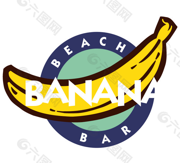 Banana Beach Bar logo设计欣赏 IT公司LOGO标志 - Banana Beach Bar下载标志设计欣赏