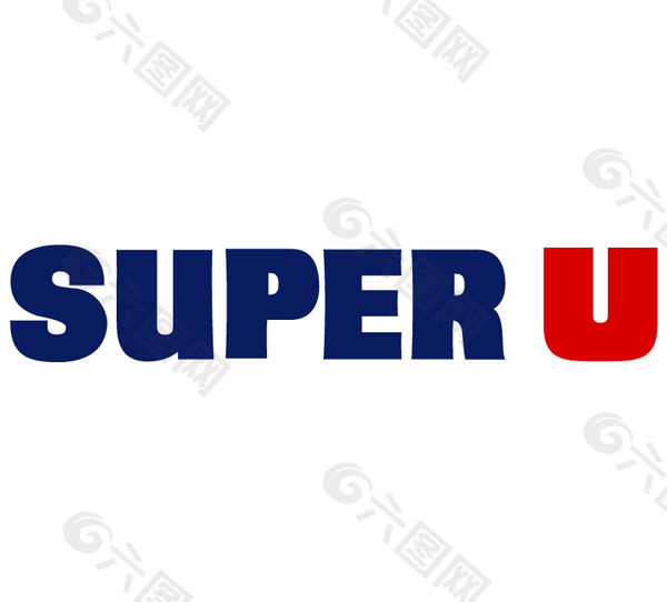 Super U logo设计欣赏 国外知名公司标志范例 - Super U下载标志设计欣赏