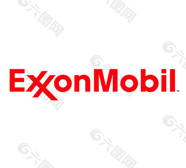 Exxon Mobil logo设计欣赏 国外知名公司标志范例 - Exxon Mobil下载标志设计欣赏