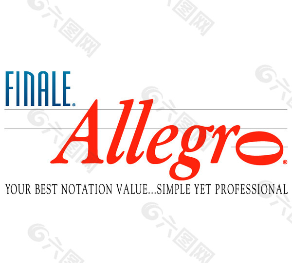 Finale Allegro logo设计欣赏 国外知名公司标志范例 - Finale Allegro下载标志设计欣赏