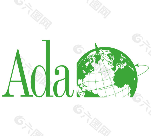 Ada World logo设计欣赏 国外知名公司标志范例 - Ada World下载标志设计欣赏