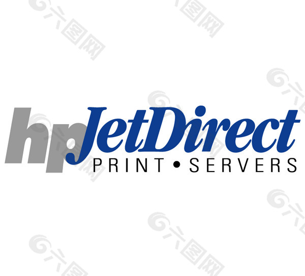 HP JetDirect logo设计欣赏 软件公司标志 - HP JetDirect下载标志设计欣赏