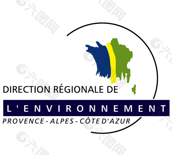 Direction Regionale de l Environnement Provence Alpes logo设计欣赏 传统企业标志 - Direction Regionale de l Env