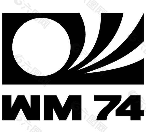 World Cup Germany 74 logo设计欣赏 历届世界杯标志 - World Cup Germany 74下载标志设计欣赏