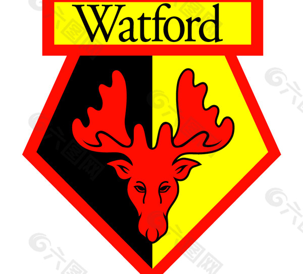 Watford FC logo设计欣赏 职业足球队LOGO - Watford FC下载标志设计欣赏