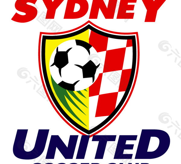 Sydney United logo设计欣赏 职业足球队标志 - Sydney United下载标志设计欣赏