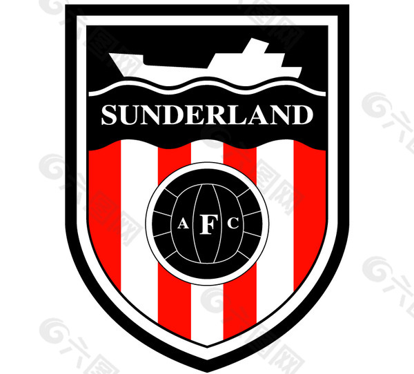 Sunderland AFC logo设计欣赏 职业足球队标志 - Sunderland AFC下载标志设计欣赏