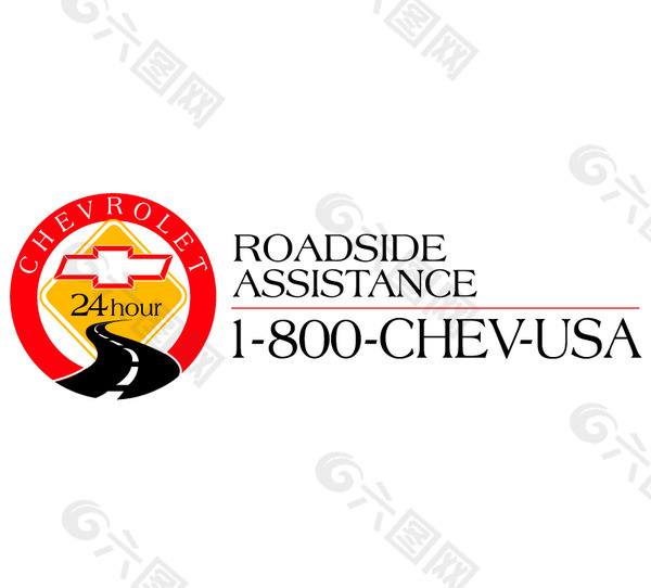 Chevrolet Roadside Assist logo设计欣赏 网站标志欣赏 - Chevrolet Roadside Assist下载标志设计欣赏