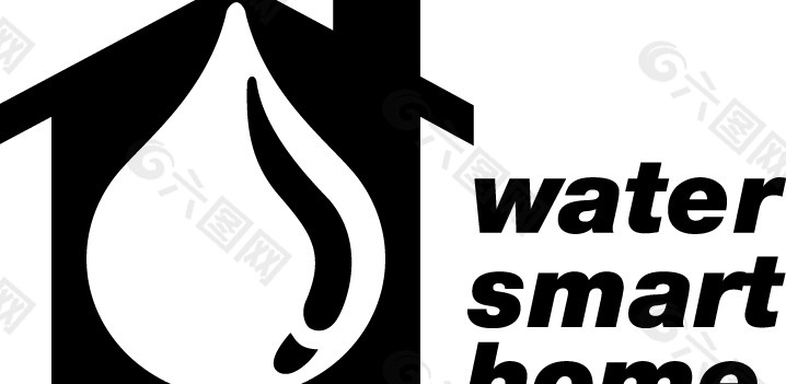 Water smart home logo设计欣赏 水智能家居标志设计欣赏