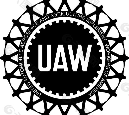 UAW logo设计欣赏 联合汽车工人工会标志设计欣赏