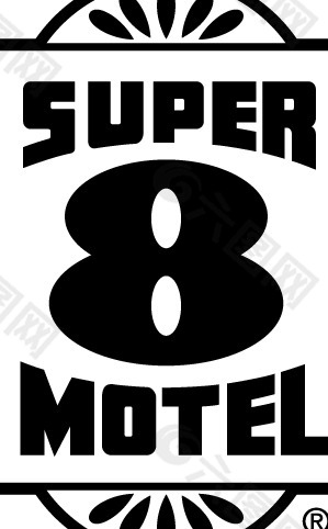 Super 8 Motels logo设计欣赏 速8酒店标志设计欣赏