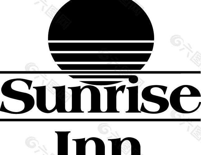 Sunrise Inn logo设计欣赏 日出酒店标志设计欣赏