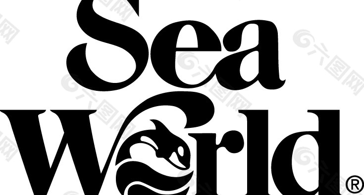Sea World logo设计欣赏 海洋世界标志设计欣赏