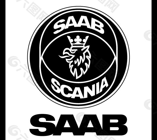 Saab Scania logo设计欣赏 萨博斯堪尼亚标志设计欣赏