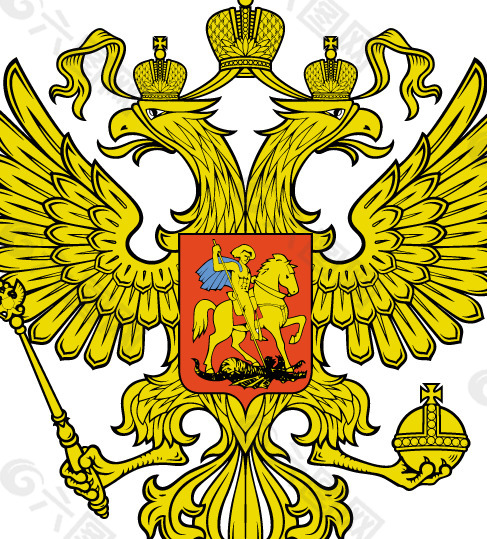 Russian DblHead Eagle logo设计欣赏 俄罗斯DblHead鹰标志设计欣赏