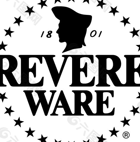 Revere Ware logo设计欣赏 里维尔洁具标志设计欣赏