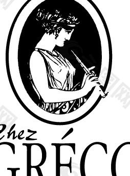 Restaurant Chez Greco logo设计欣赏 餐厅切斯格雷科标志设计欣赏