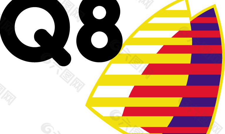 Q8 logo设计欣赏 问8标志设计欣赏