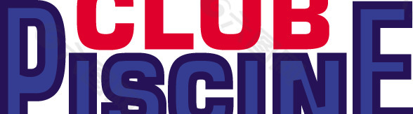 Piscine Club logo设计欣赏 澡塘会标志设计欣赏