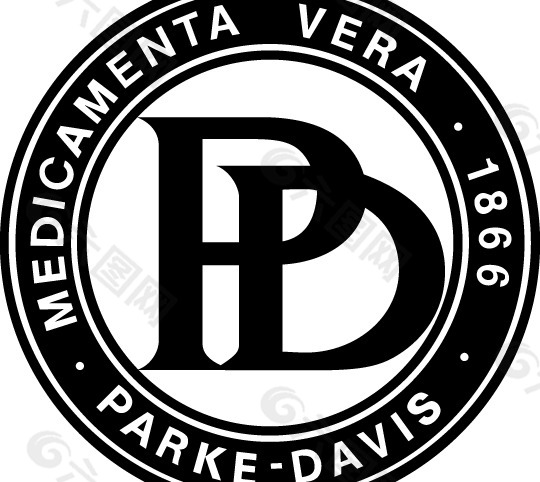Parke-Davis logo设计欣赏 帕克，戴维斯标志设计欣赏
