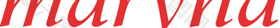 Maryna Red 032C logo设计欣赏 Maryna红色032C标志设计欣赏