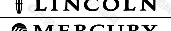 Lincoln Mercury auto logo设计欣赏 林肯水星汽车标志设计欣赏