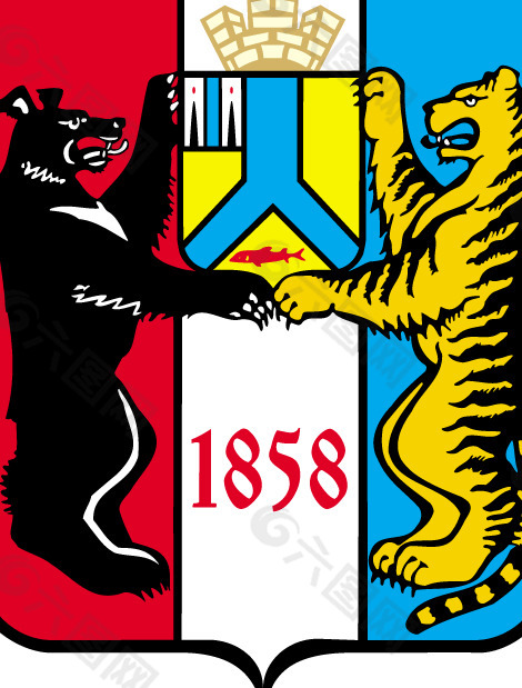 Khabarovsk gerb logo设计欣赏 哈巴罗夫斯克gerb标志设计欣赏