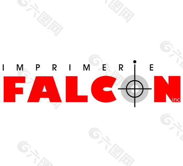 Imprimerie Falcon logo设计欣赏 克雷猎鹰标志设计欣赏