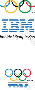 IBM Olympic games A logo设计欣赏 IBM的奥运会标志设计欣赏