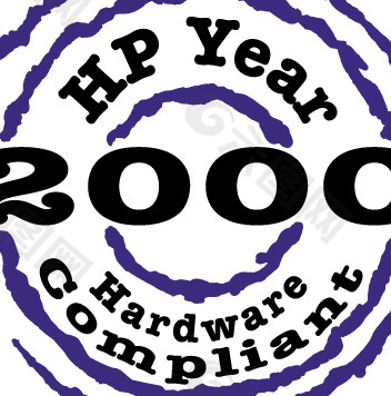 HP 2000 Hardware Compliant logo设计欣赏 惠普2000硬件兼容标志设计欣赏