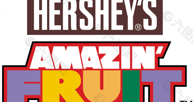 Hershey‘s Amazing fruit logo设计欣赏 赫尔希的神奇水果标志设计欣赏