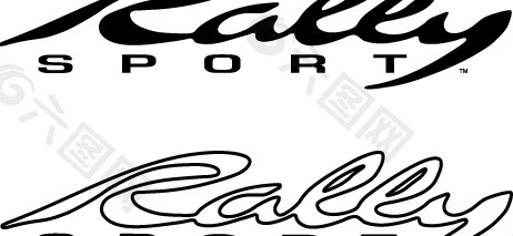 GM Rally sport logo设计欣赏 通用汽车拉力运动标志设计欣赏