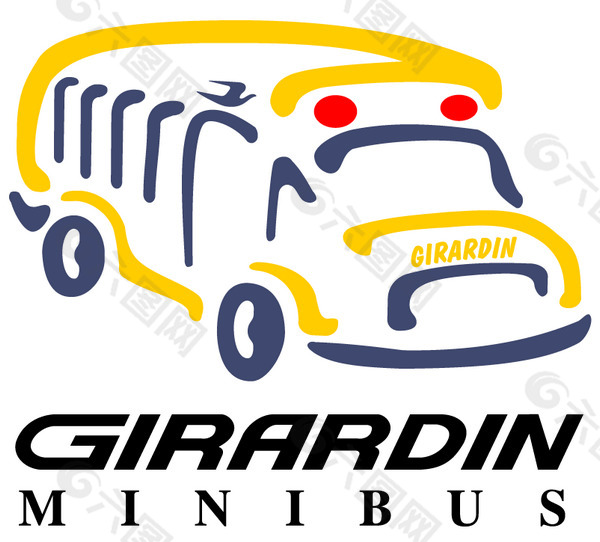 Girardin Minibus logo设计欣赏 吉拉尔小巴标志设计欣赏