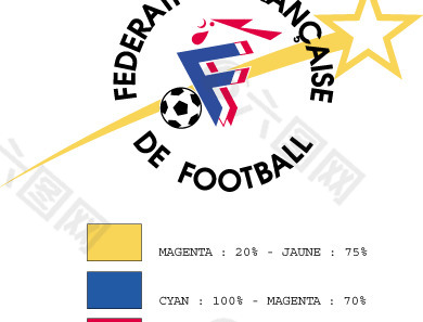 Football France Federation logo设计欣赏 法国足球联合会标志设计欣赏