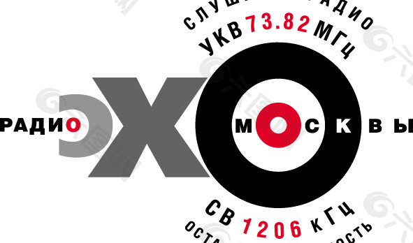 Echo of Moscow label logo设计欣赏 莫斯科回声标签标志设计欣赏
