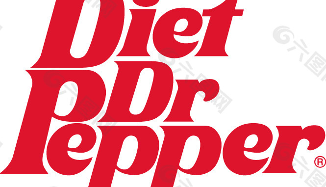 Dr Pepper Diet logo设计欣赏 辣椒国会议员标志设计欣赏