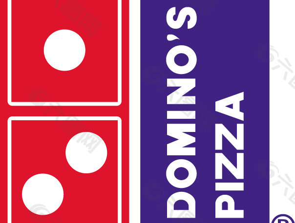 Domino‘s Pizza logo设计欣赏 达美乐比萨标志设计欣赏