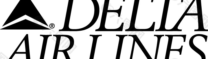 Delta Airlines logo设计欣赏 德尔塔航空公司标志设计欣赏