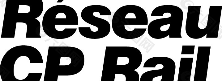 CP rail reseau logo设计欣赏 处长铁路网格标志设计欣赏