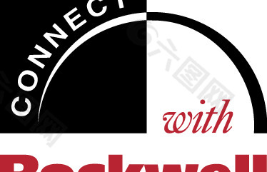 Connect with Rockwell logo设计欣赏 罗克韦尔连接标志设计欣赏