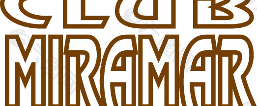 Club Miramar logo设计欣赏 俱乐部米拉马尔标志设计欣赏