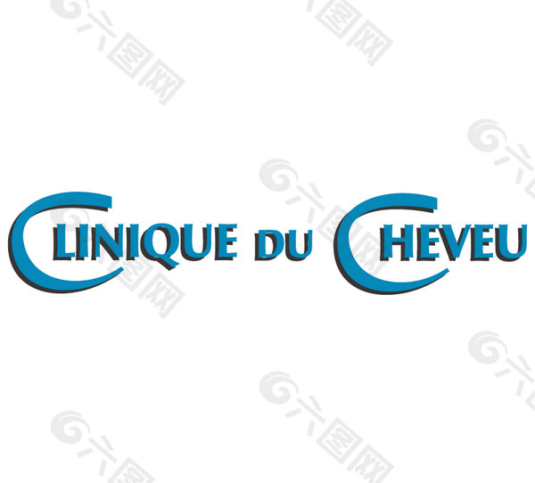 Clinique du Cheveu logo设计欣赏 倩碧杜Cheveu标志设计欣赏
