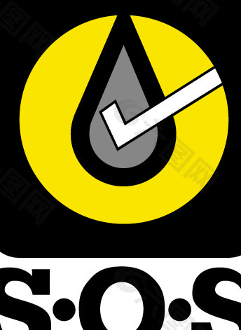 Caterpillar SOS logo设计欣赏 卡特彼勒SOS救援中心标志设计欣赏