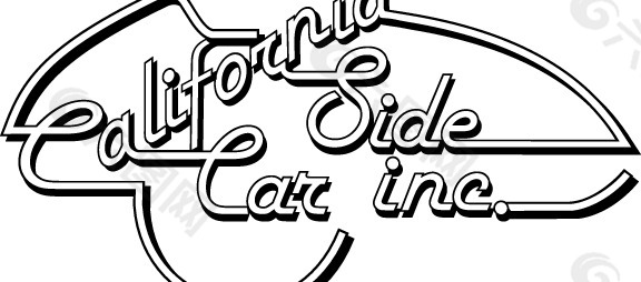 California side car logo设计欣赏 加利福尼亚方车标志设计欣赏