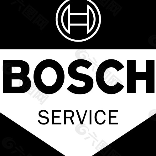 Bosch Service logo设计欣赏 博世服务标志设计欣赏