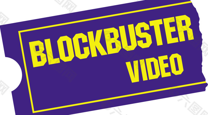 Blockbuster video logo设计欣赏 一鸣惊人的影片标志设计欣赏