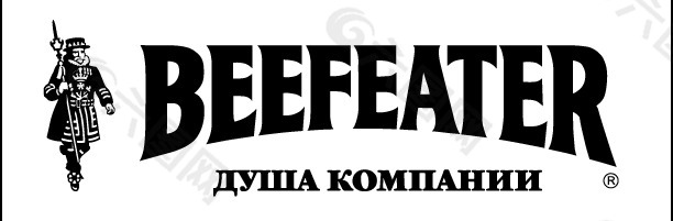 Beefeater b&w logo设计欣赏 比费特黑白标志设计欣赏
