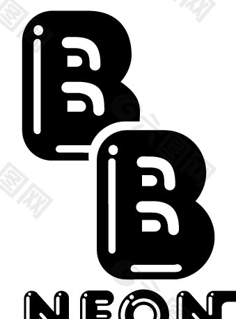 B&B Neon logo设计欣赏 B&B酒店霓虹灯标志设计欣赏